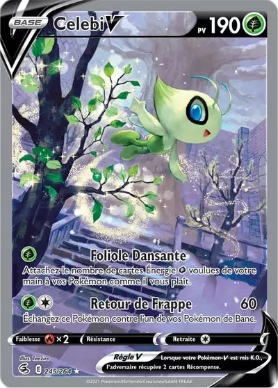 Carte Pokémon Celebi V 245/264 – Poing de Fusion – Française
