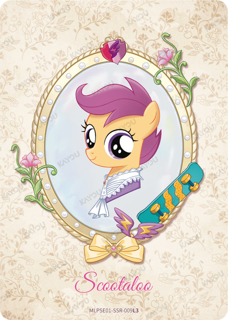 Carte My Little Pony Série 1 – Scootaloo SSR ML, PSE01-SSR-009L3