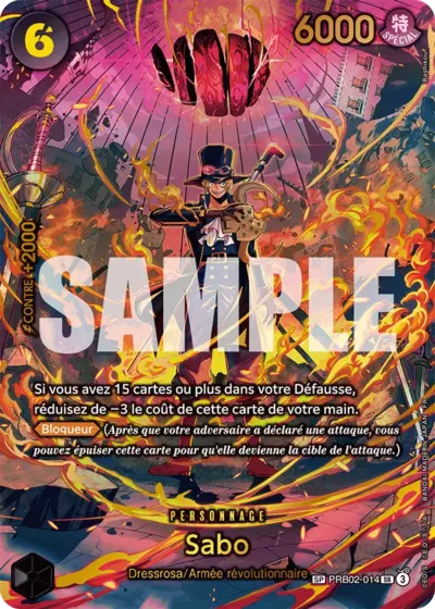 Carte One Piece française – Sabo PRB02-014 SR