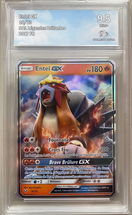 Carte Gradée Collect Aura - Entei GX, Légendes Brillantes