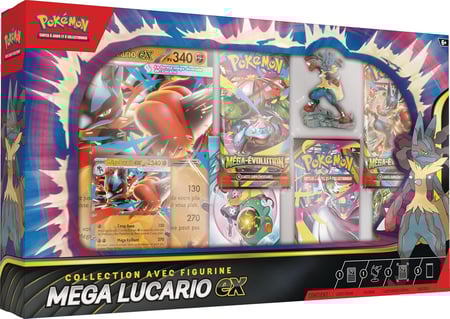 Coffret Mega Lucario ex avec figurine