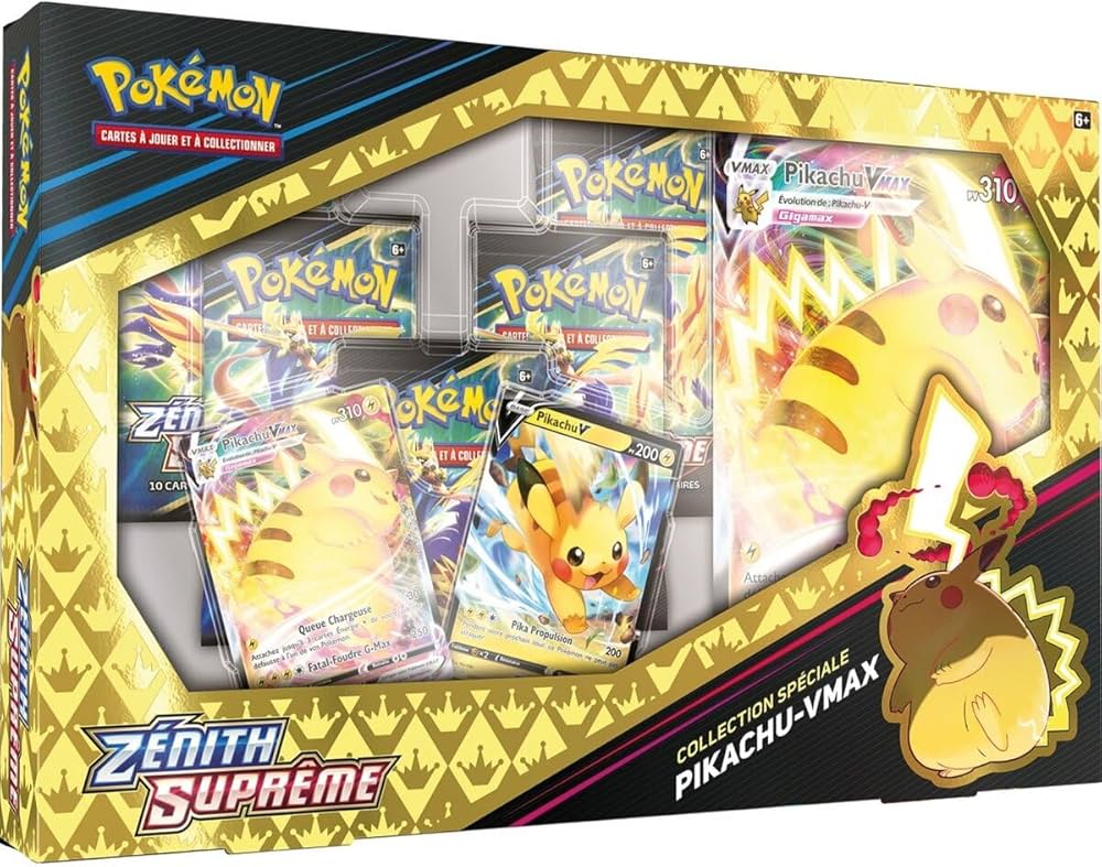 Coffret Pikachu VMAX Zénith Suprême Français | Pokémon Officiel