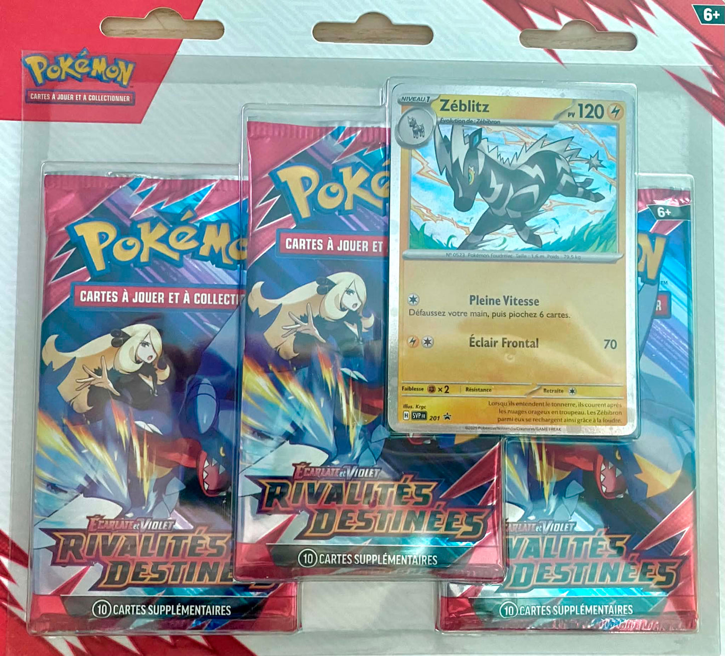 Tripack EV10 Pokémon - Triple illustrations Cynthia