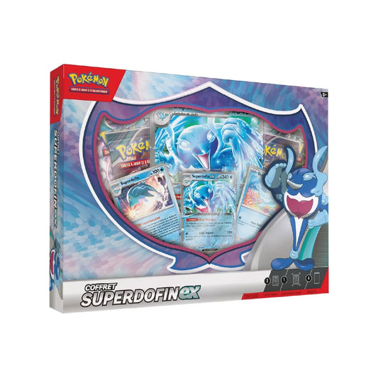 Coffret Pokémon Superdofin‑EX – 4 boosters & cartes promo officielles