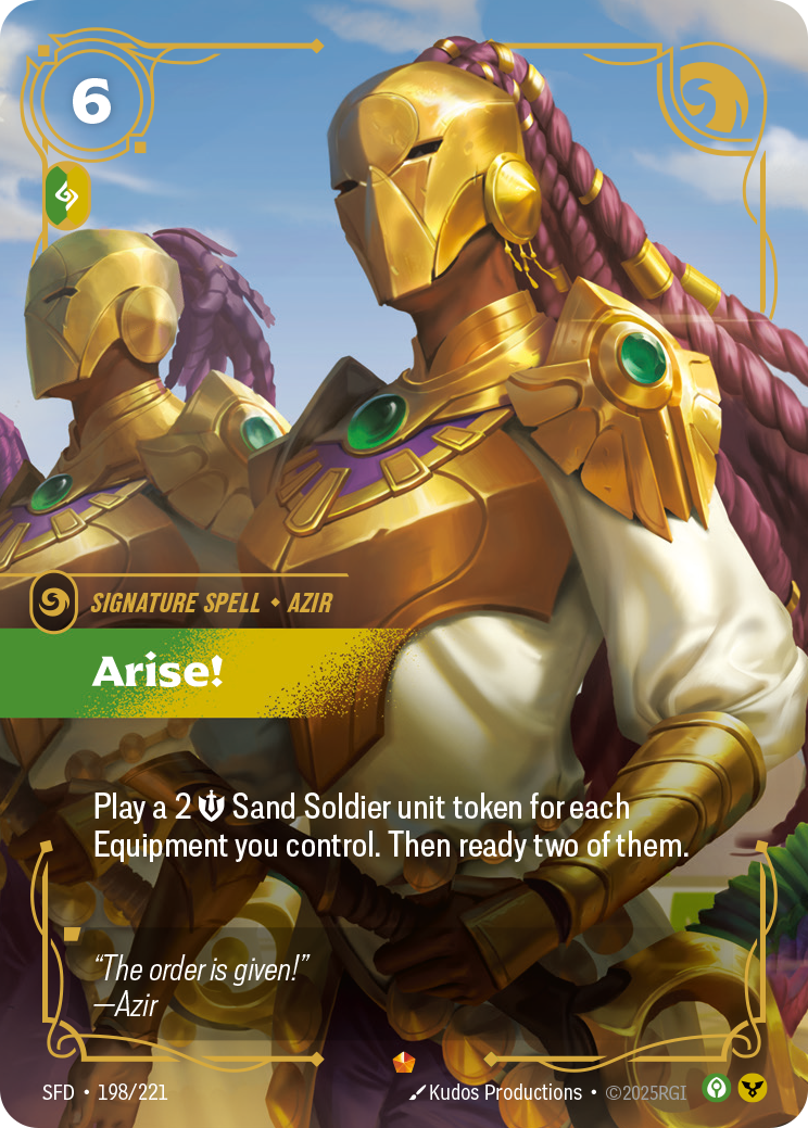 Carte Riftbound Arise! SFD 198/221 FR – Armes Spirituelles – Épique