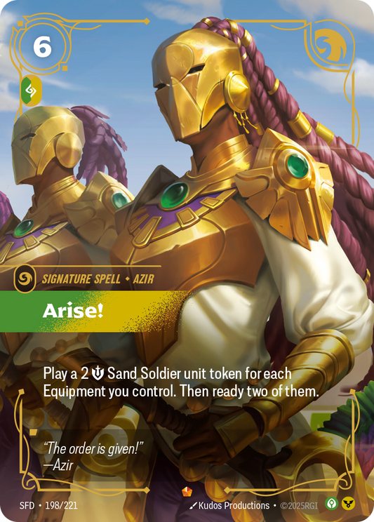 Carte Riftbound Arise! SFD 198/221 FR – Armes Spirituelles – Épique