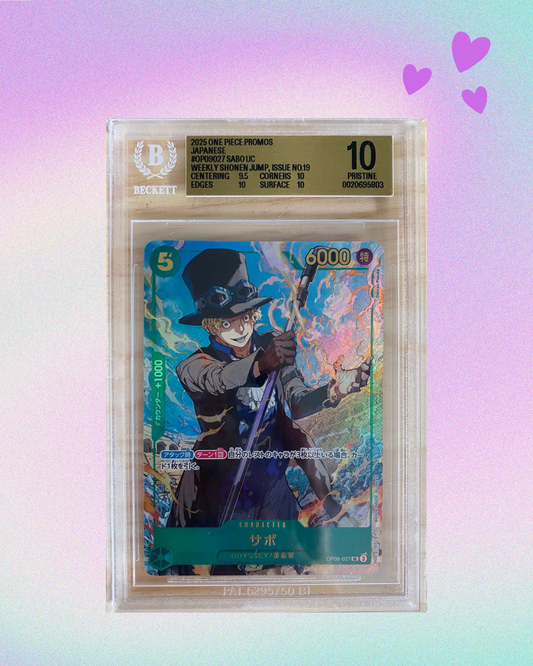 Carte Gradée Beckett Sabo OP09-027- UC/(Weekly Shonen Jump, Issue No.19 April 7th)