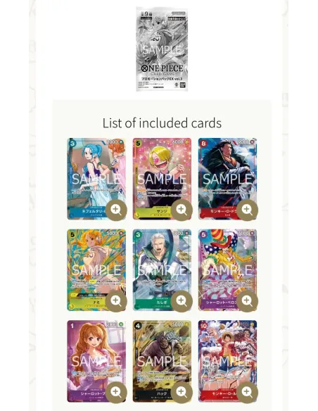 Promotion Pack One Piece EX Vol.3 Nami JP – 3 Cartes Promo