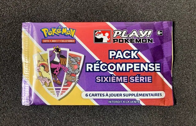Booster Pokémon Pack Récompense - série 6