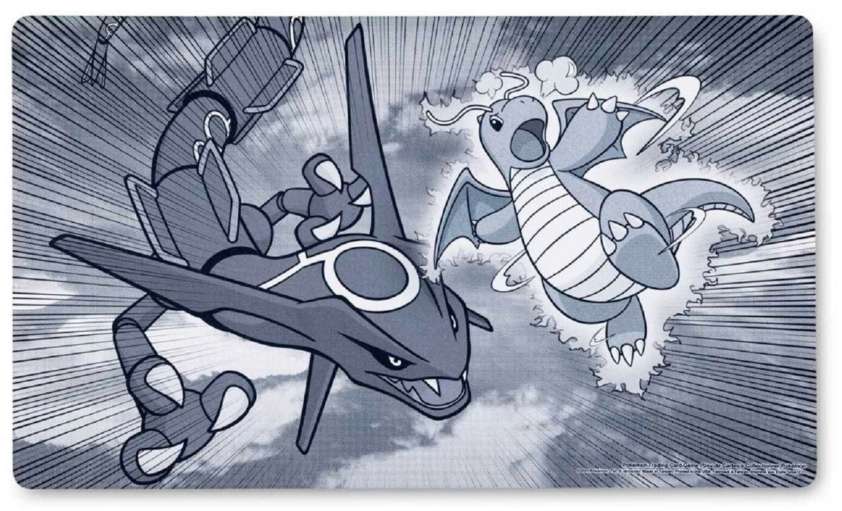Tapis de jeu Dragonite & Rayquaza Collide - Pokémon Center
