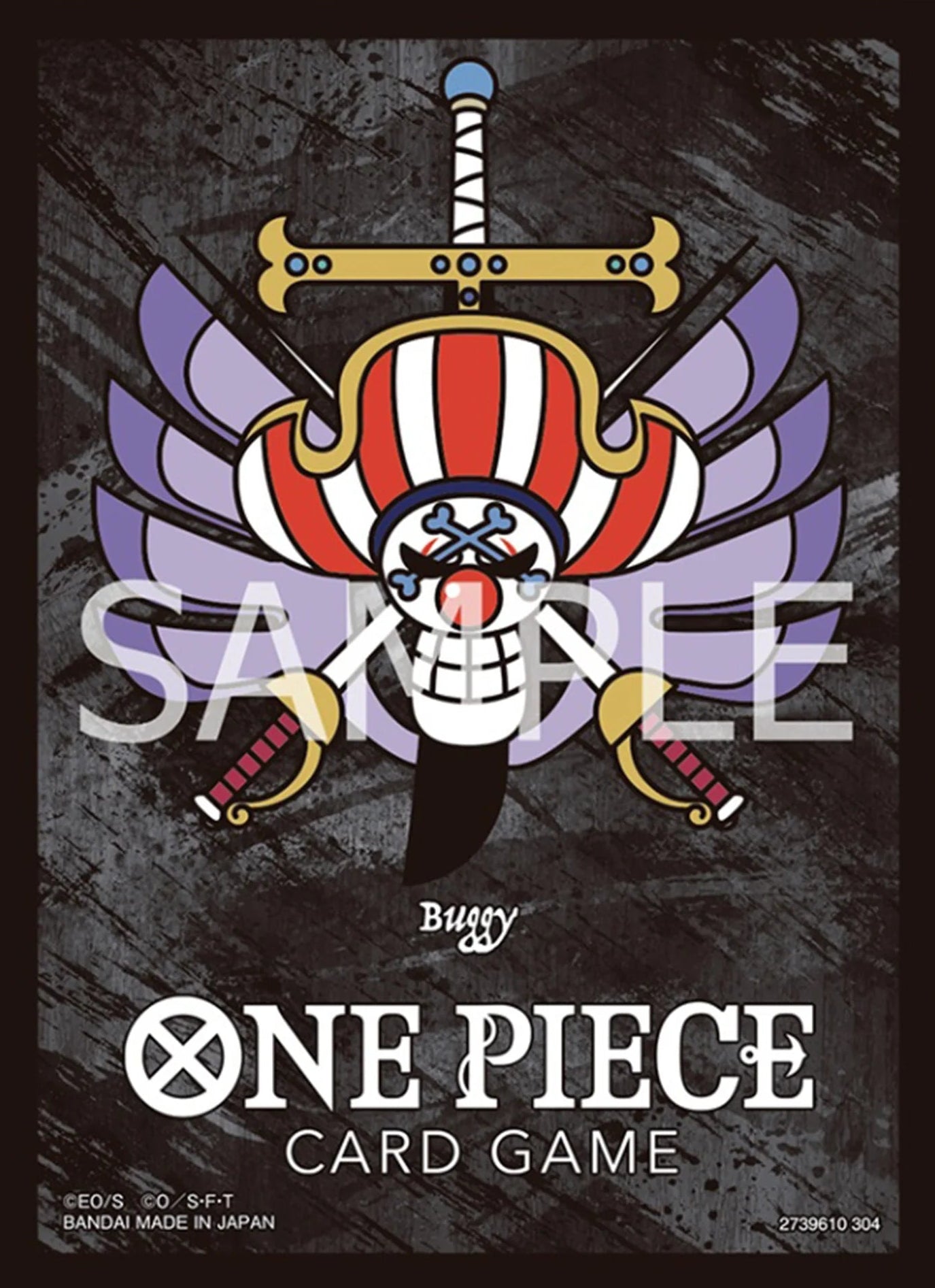 Sleeves One Piece Official Limited Premium Buggy - 10 sleeves