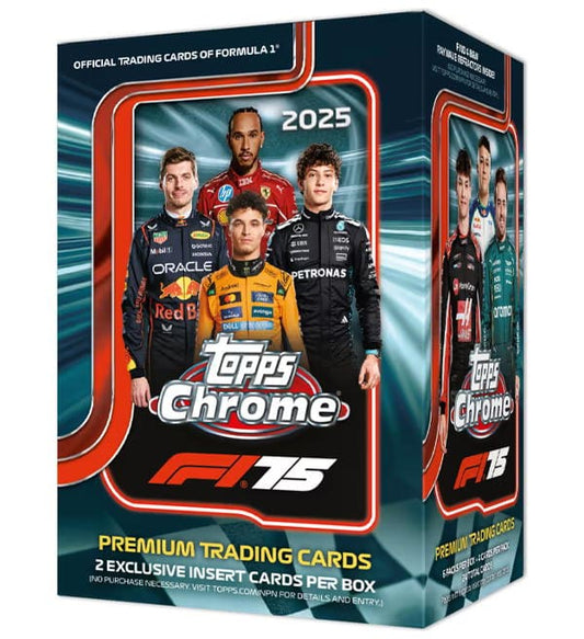 Topps Chrome Formula 1 2025 – Coffret Blaster Officiel