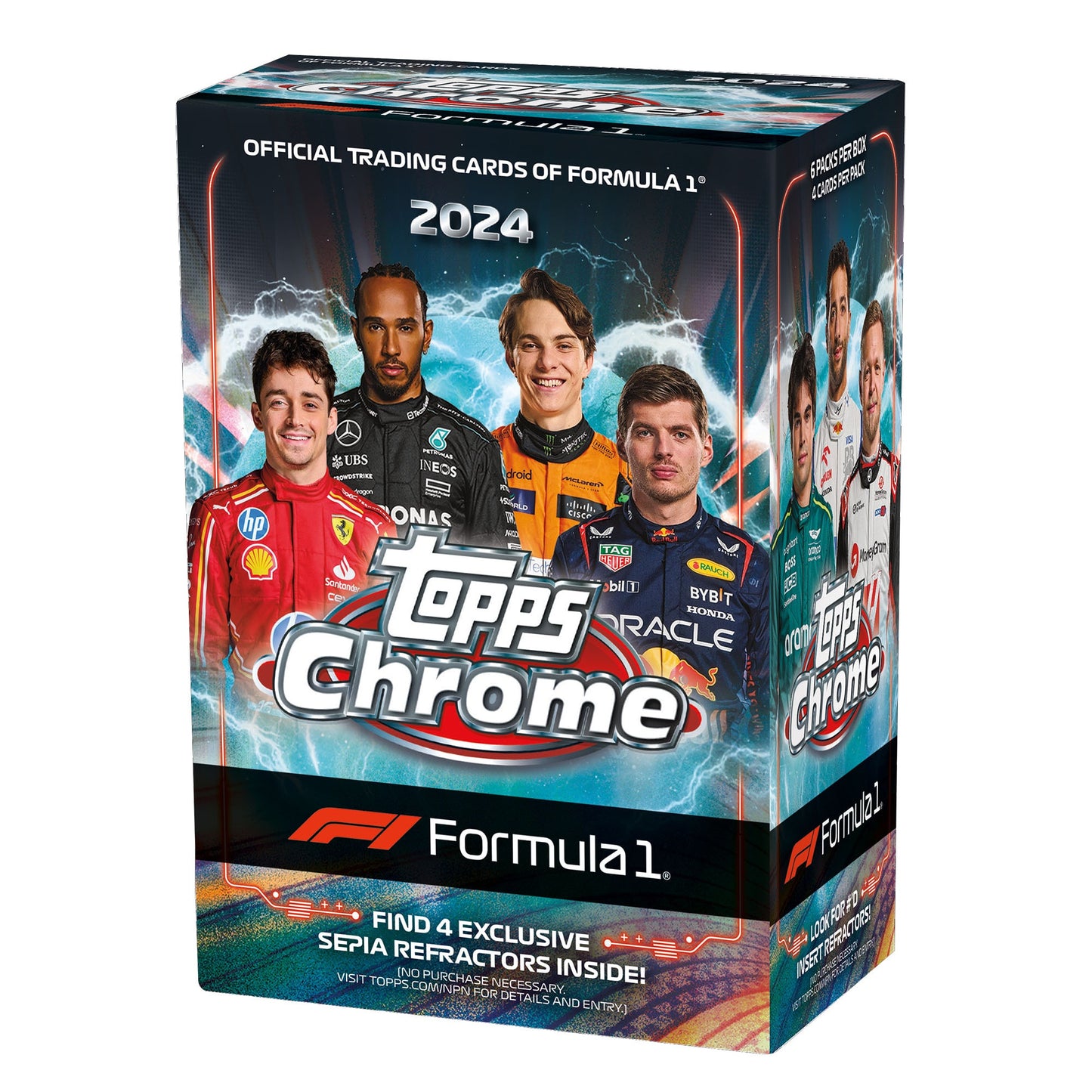 Topps Chrome Formula 1 2024 – Coffret Blaster Officiel